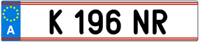 Trailer License Plate
